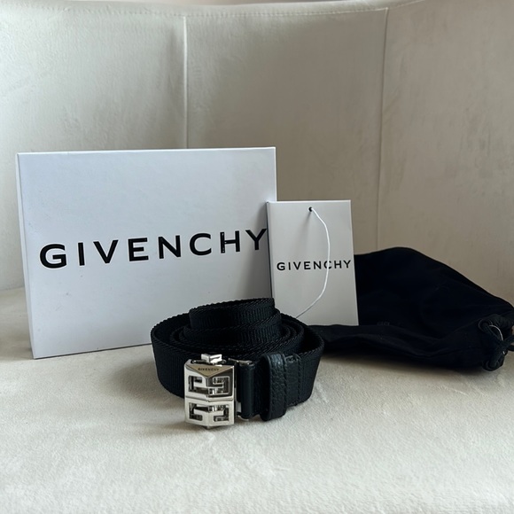 Givenchy Webbed Belt 4G Buckle - 90 CM Unisex - Picture 1 of 10
